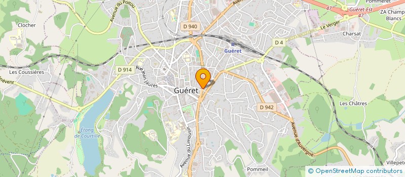 localisation de l'entreprise MADAME VALERIE POURCHET à GUERET