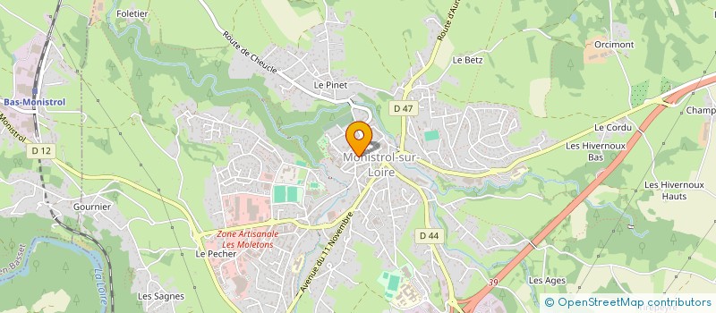 localisation de l'entreprise MADAME VALERIE POUZACHE  MONISTROL-SUR-LOIRE