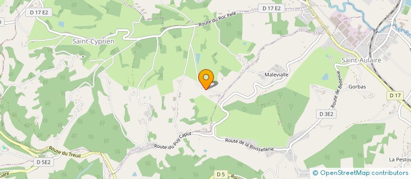 localisation de l'entreprise MADAME VALERIE PRAUDEL  SAINT-CYPRIEN