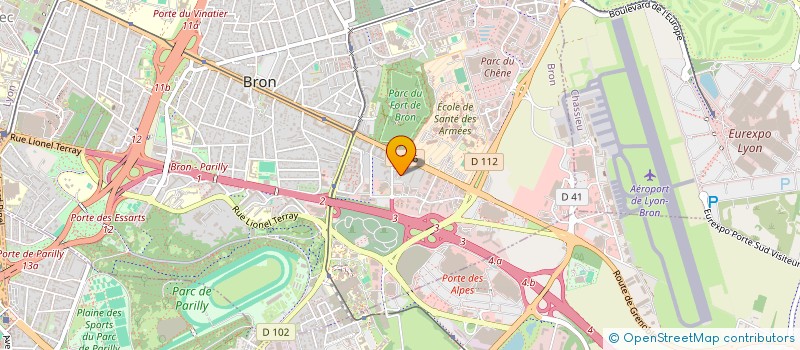 localisation de l'entreprise MADAME VALERIE PRIEU  BRON