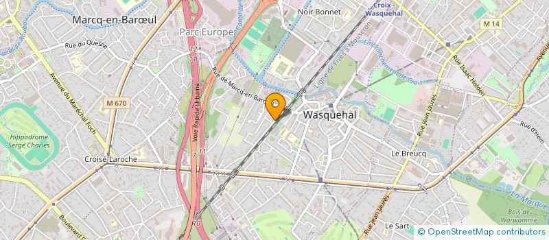 localisation de l'entreprise MADAME VALERIE PROTAIN  WASQUEHAL