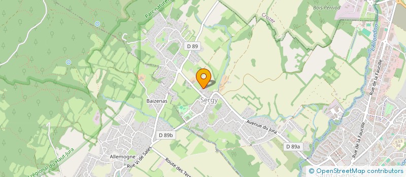 localisation de l'entreprise MADAME VALERIE PROVOST  SERGY