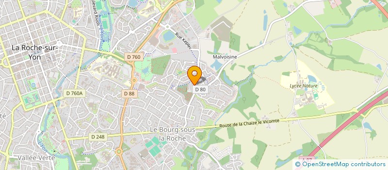 localisation de l'entreprise MADAME VALERIE PUJOL à LA ROCHE-SUR-YON