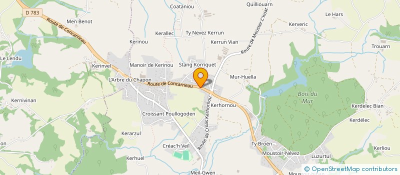 localisation de l'entreprise MADAME VALERIE QUEBUR  SAINT-EVARZEC