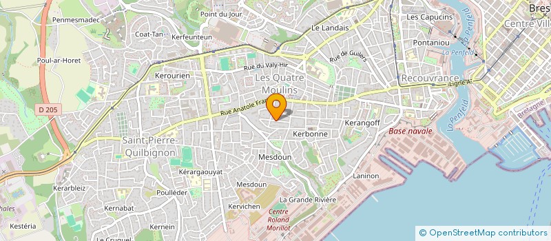localisation de l'entreprise MADAME VALERIE QUENAON à BREST