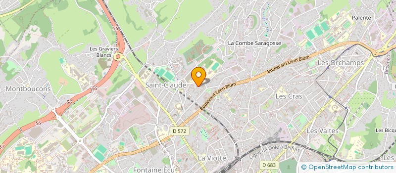localisation de l'entreprise MADAME VALERIE QUENOT à BESANCON