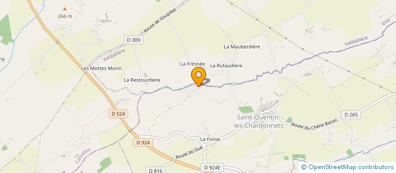 localisation de l'entreprise MADAME VALERIE QUENTIN à SAINT-QUENTIN-LES-CHARDONNETS