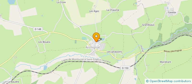 localisation de l'entreprise MADAME VALERIE RABRET  ARCHIGNAT