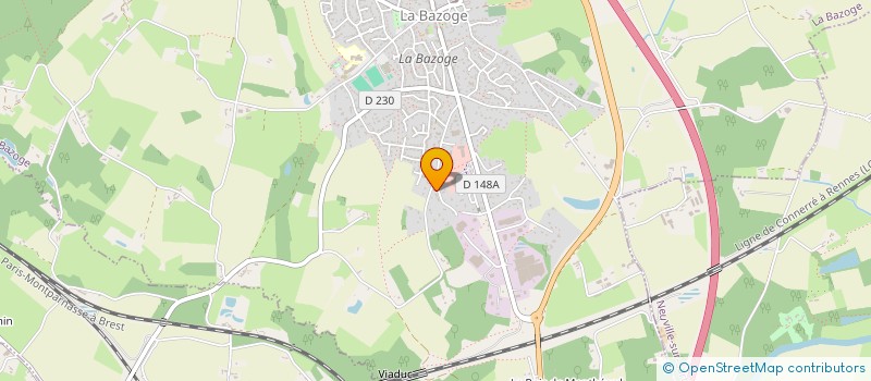 localisation de l'entreprise MADAME VALERIE RADIGOIS  LA BAZOGE