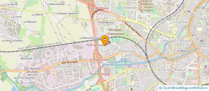localisation de l'entreprise MADAME VALERIE RAIMBAUD à RENNES