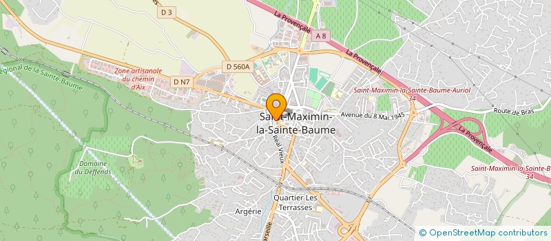 localisation de l'entreprise MADAME VALERIE RAMETTE à SAINT-MAXIMIN-LA-SAINTE-BAUME