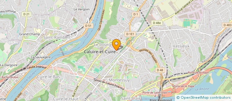 localisation de l'entreprise MADAME VALERIE RANG  CALUIRE-ET-CUIRE