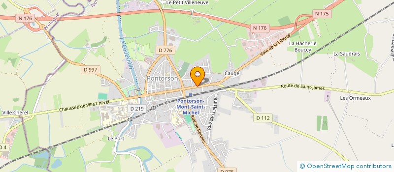 localisation de l'entreprise MADAME VALERIE RAULT  PONTORSON