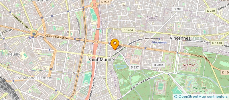 localisation de l'entreprise MADAME VALERIE REBOULLEAU à SAINT-MANDE