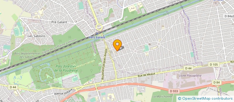 localisation de l'entreprise MADAME VALERIE REGNIER  TREMBLAY-EN-FRANCE