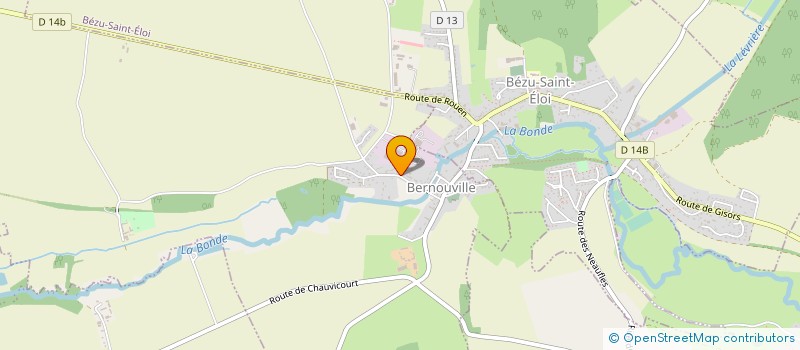 localisation de l'entreprise MADAME VALERIE REGNIER  BERNOUVILLE