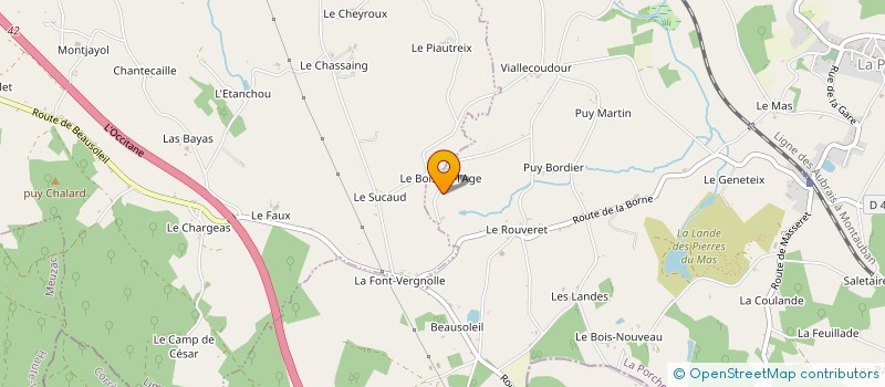 localisation de l'entreprise MADAME VALERIE REILHAC à LA PORCHERIE