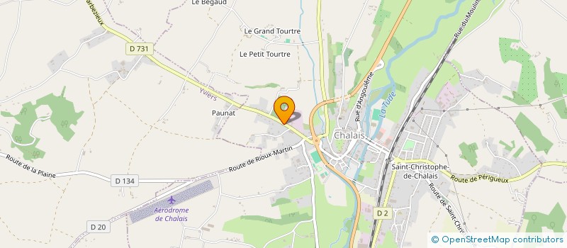 localisation de l'entreprise MADAME VALERIE RENAUDON à CHALAIS