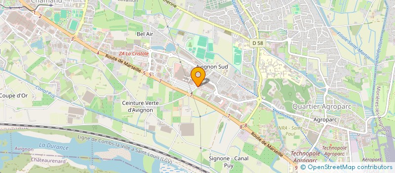 localisation de l'entreprise MADAME VALERIE REPUSSARD  AVIGNON