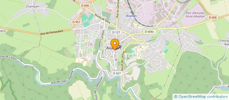 localisation de l'entreprise MADAME VALERIE RIBALET à AVALLON