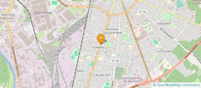 localisation de l'entreprise MADAME VALERIE RIBEIRO  LE MANS