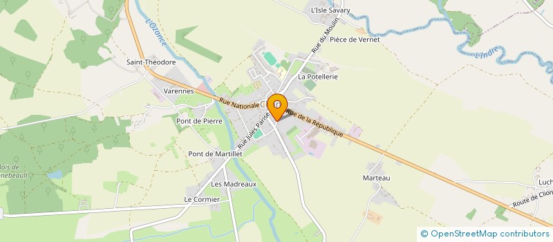 localisation de l'entreprise MADAME VALERIE RICAUX à CLION