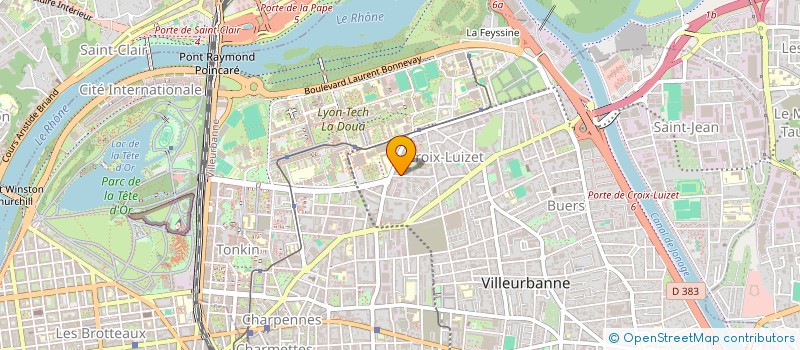 localisation de l'entreprise MADAME VALERIE RICCIO  VILLEURBANNE