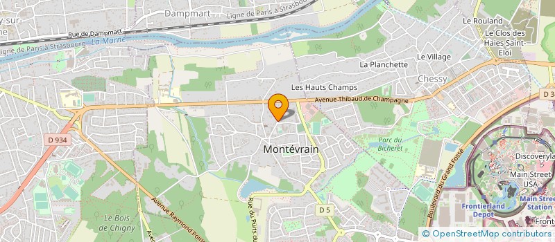 localisation de l'entreprise MADAME VALERIE RIVOAL  MONTEVRAIN