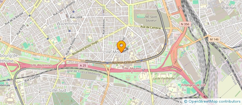 localisation de l'entreprise MADAME VALERIE ROBASZYNSKI  LILLE