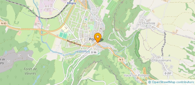 localisation de l'entreprise MADAME VALERIE ROBERT  POLIGNY