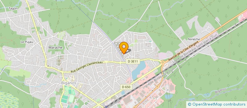 localisation de l'entreprise MADAME VALERIE ROBERT  BIGANOS