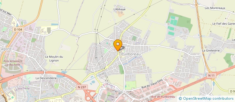 localisation de l'entreprise MADAME VALERIE ROBICHON  PUILBOREAU