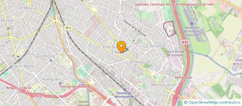 localisation de l'entreprise MADAME VALERIE ROBICHON  TOULOUSE