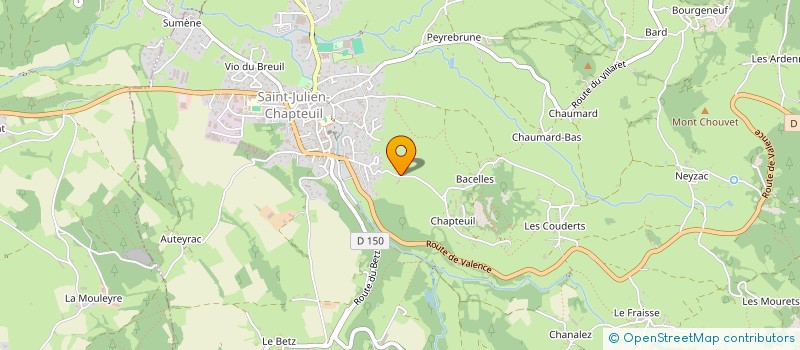 localisation de l'entreprise MADAME VALERIE ROCHE  SAINT-JULIEN-CHAPTEUIL