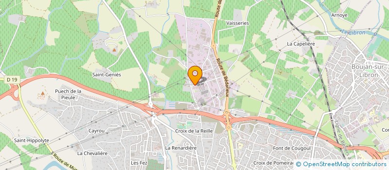 localisation de l'entreprise MADAME VALERIE RODHAIN  BEZIERS