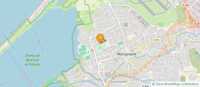 localisation de l'entreprise MADAME VALERIE RODRIGUEZ  MARIGNANE