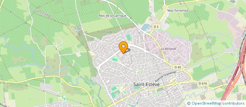 localisation de l'entreprise MADAME VALERIE ROGER  SAINT-ESTEVE