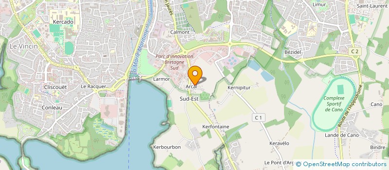 localisation de l'entreprise MADAME VALERIE ROGER  VANNES