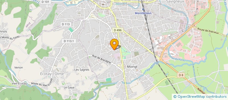 localisation de l'entreprise MADAME VALERIE ROGIE  MONTBRISON