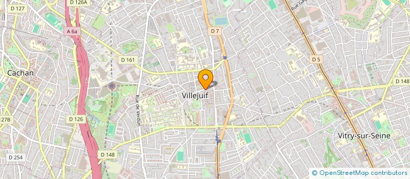 localisation de l'entreprise MADAME VALERIE ROLLAINTH  VILLEJUIF