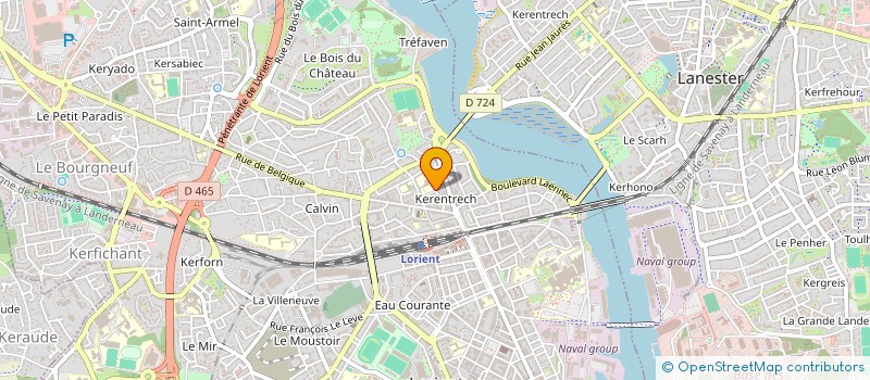 localisation de l'entreprise MADAME VALERIE ROLLAND  LORIENT