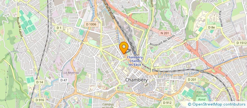 localisation de l'entreprise MADAME VALERIE RONFLET  CHAMBERY