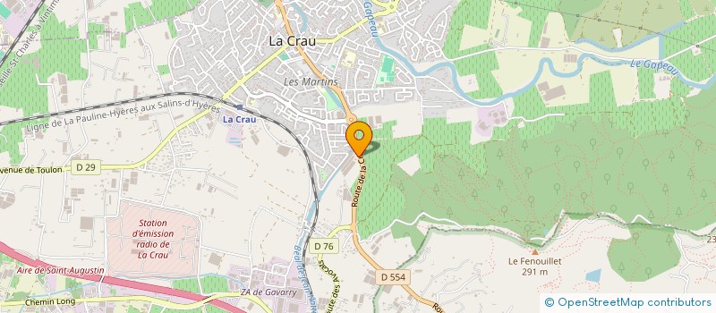 localisation de l'entreprise MADAME VALERIE ROUBAUD  LA CRAU