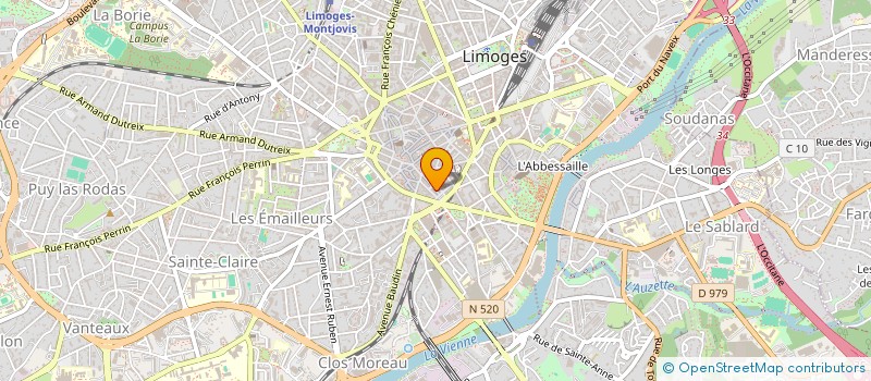 localisation de l'entreprise MADAME VALERIE ROUGIER  LIMOGES