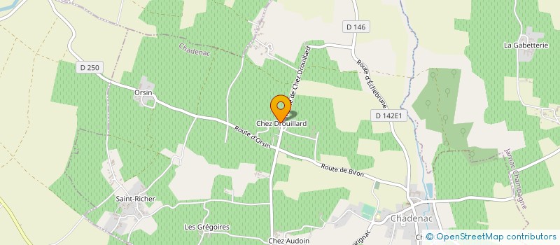 localisation de l'entreprise MADAME VALERIE ROUSIER  CHADENAC