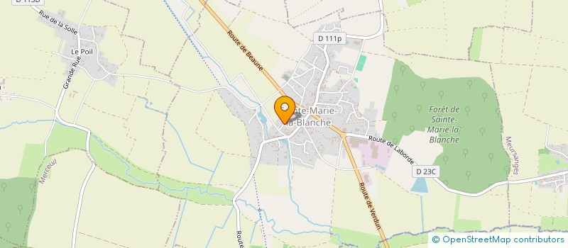 localisation de l'entreprise MADAME VALERIE ROUSSEAU  SAINTE-MARIE-LA-BLANCHE