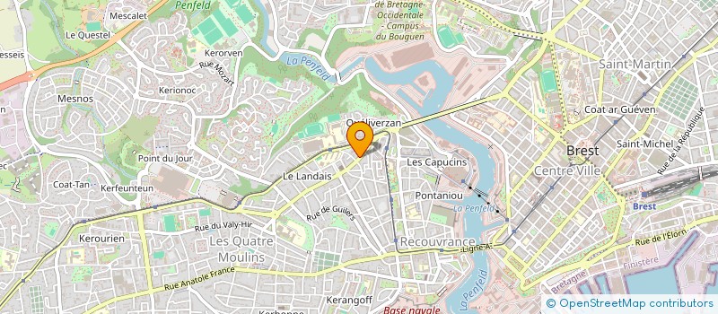 localisation de l'entreprise MADAME VALERIE ROUSSEAU  BREST