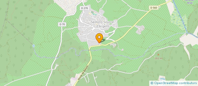 localisation de l'entreprise MADAME VALERIE ROUX  SEILLONS-SOURCE-D'ARGENS