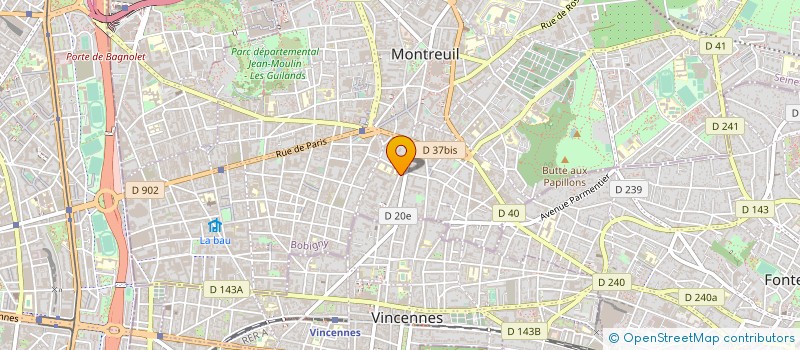 localisation de l'entreprise MADAME VALERIE ROUZAUD à MONTREUIL