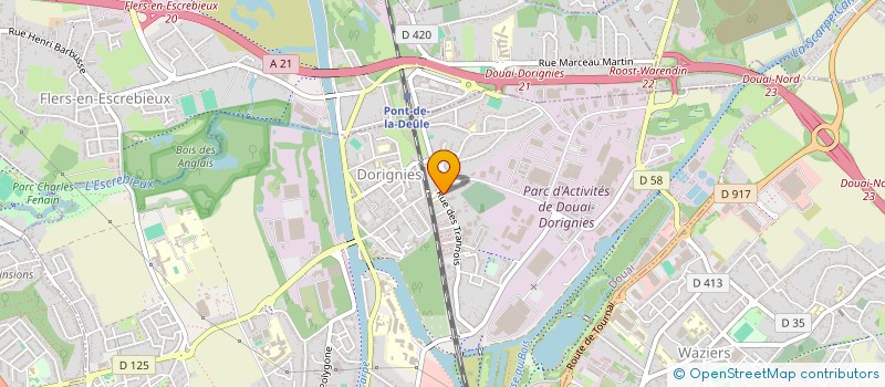 localisation de l'entreprise MADAME VALERIE ROUZE  DOUAI